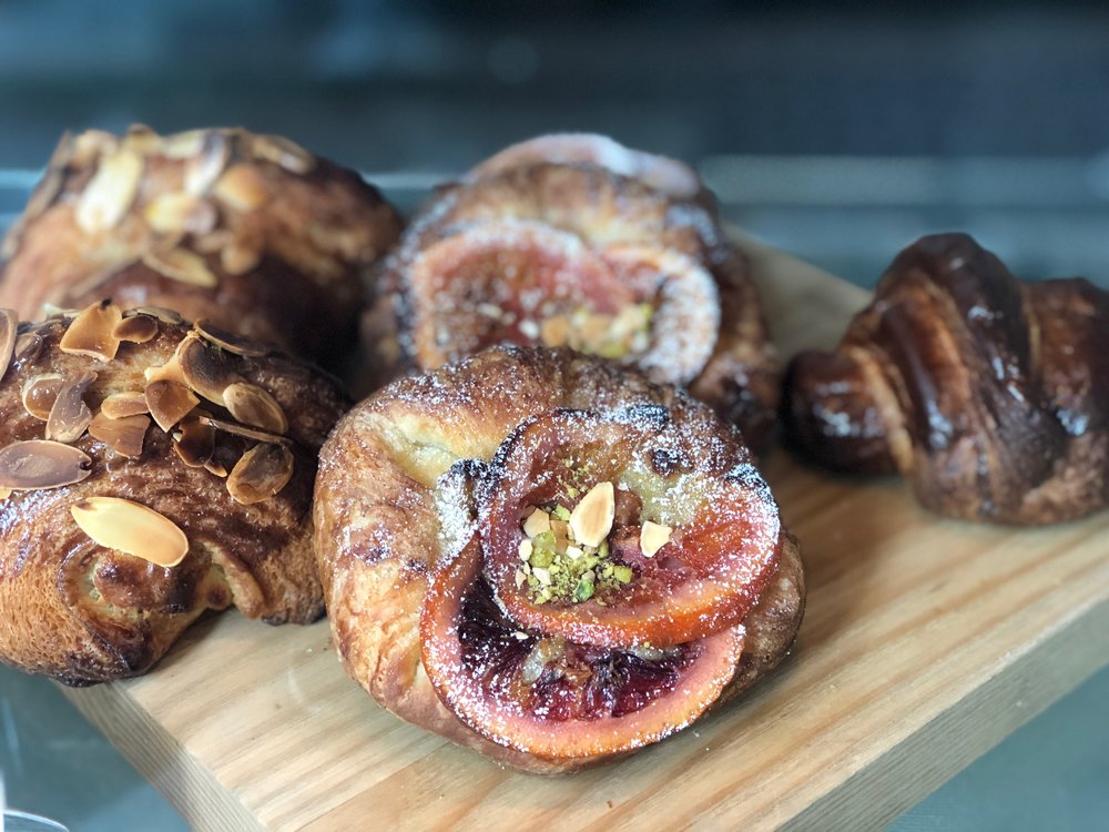 Assorted danishes and croissants